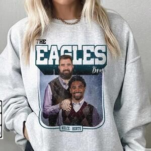 Jason Kelce Jalen Hurts Philadelphia Football Graphic Unisex Sweater
